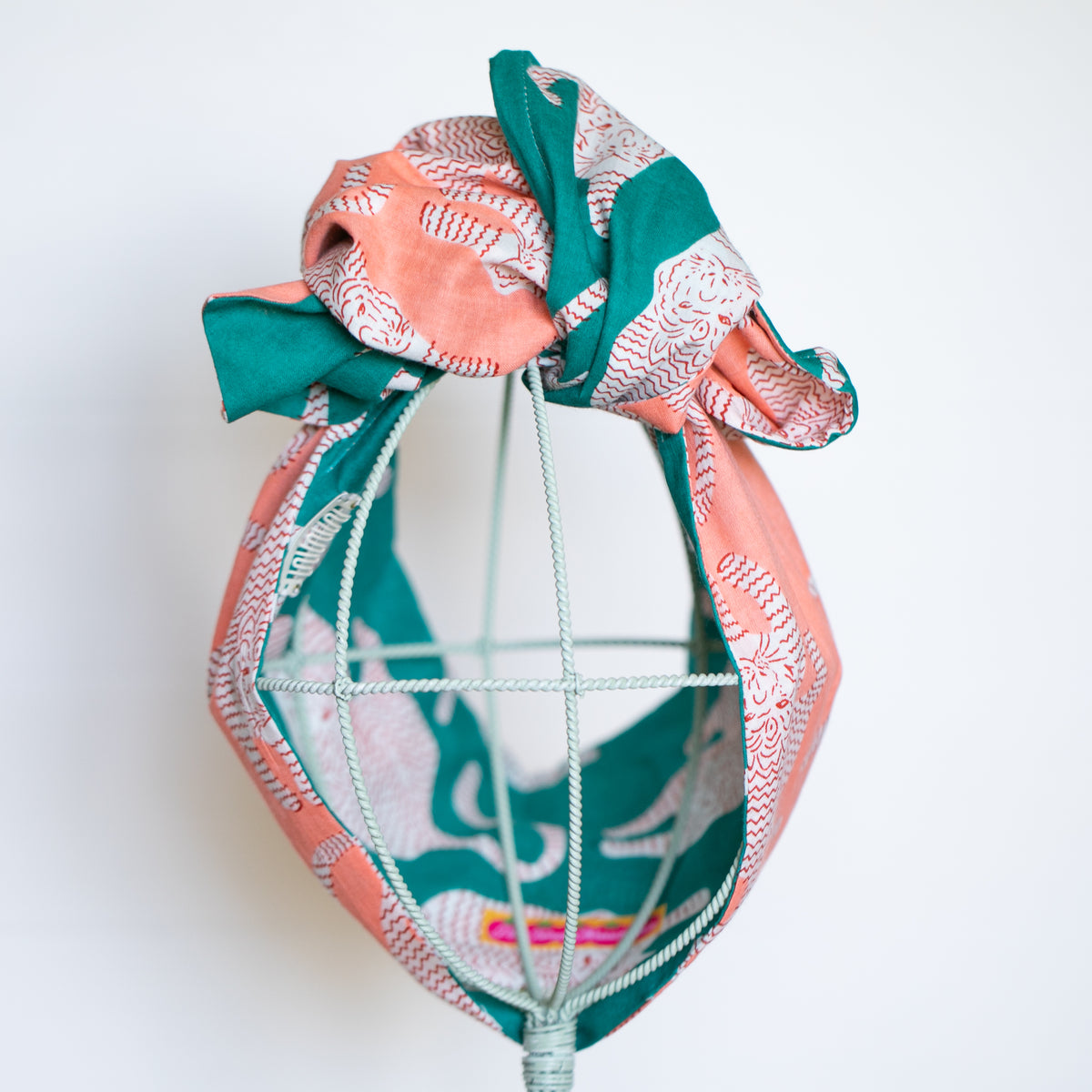 Peachy Green Tigers OG Headwrap
