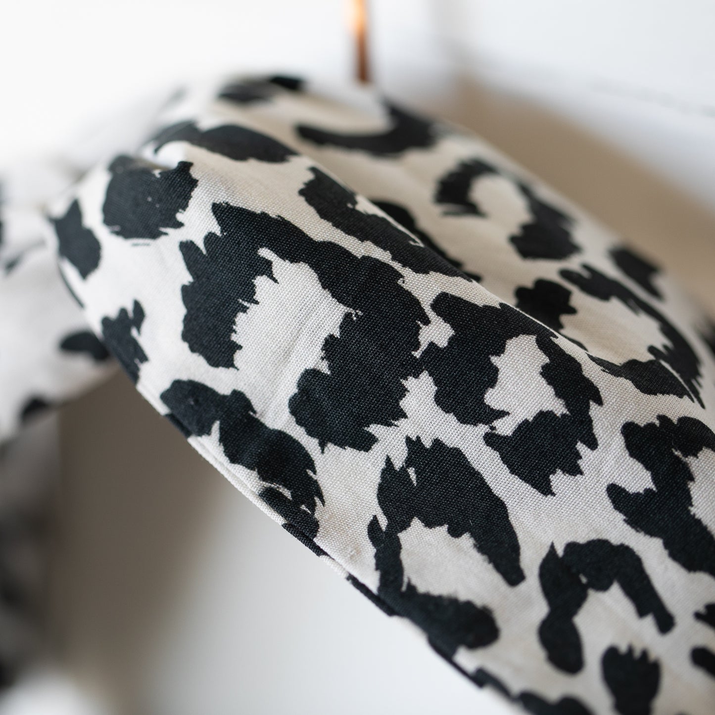 White Leopard Petal Headwrap