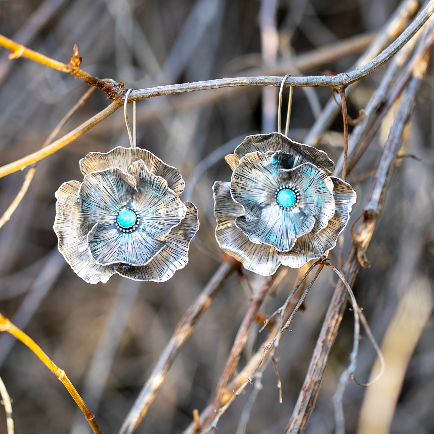 Turquoise Poppies