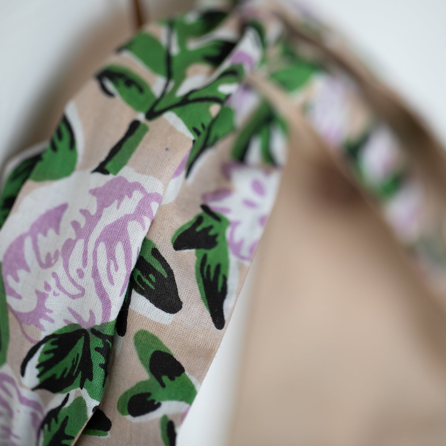 Taupe Florals Petal Headwrap