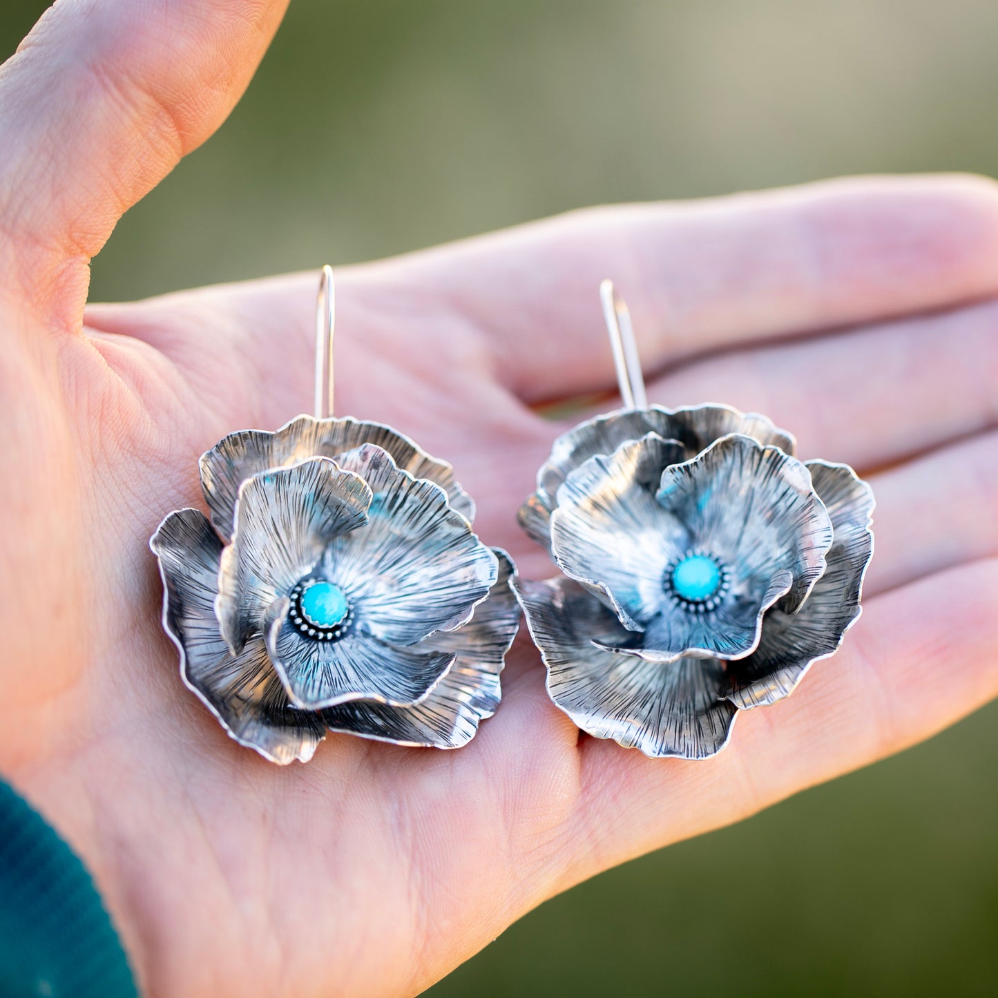 Turquoise Poppies