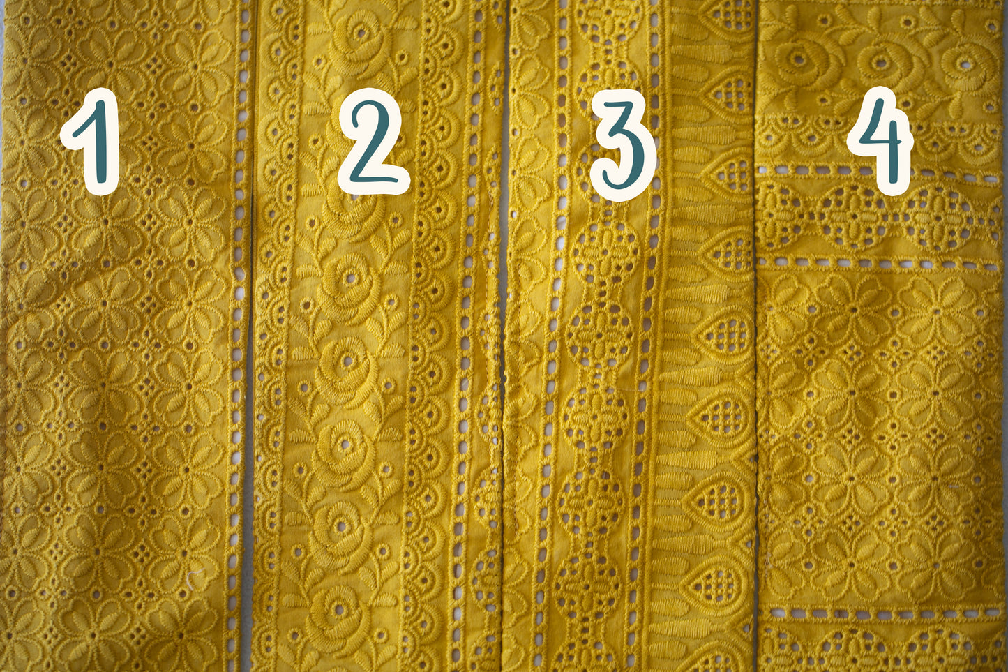 Yellow Eyelet Petal Headwrap