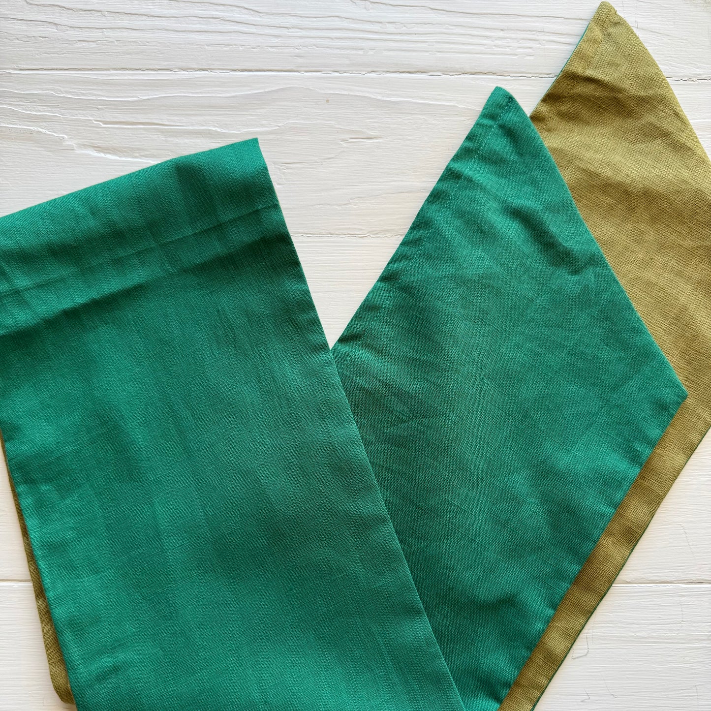 Green + Camo Linen OG Headwrap