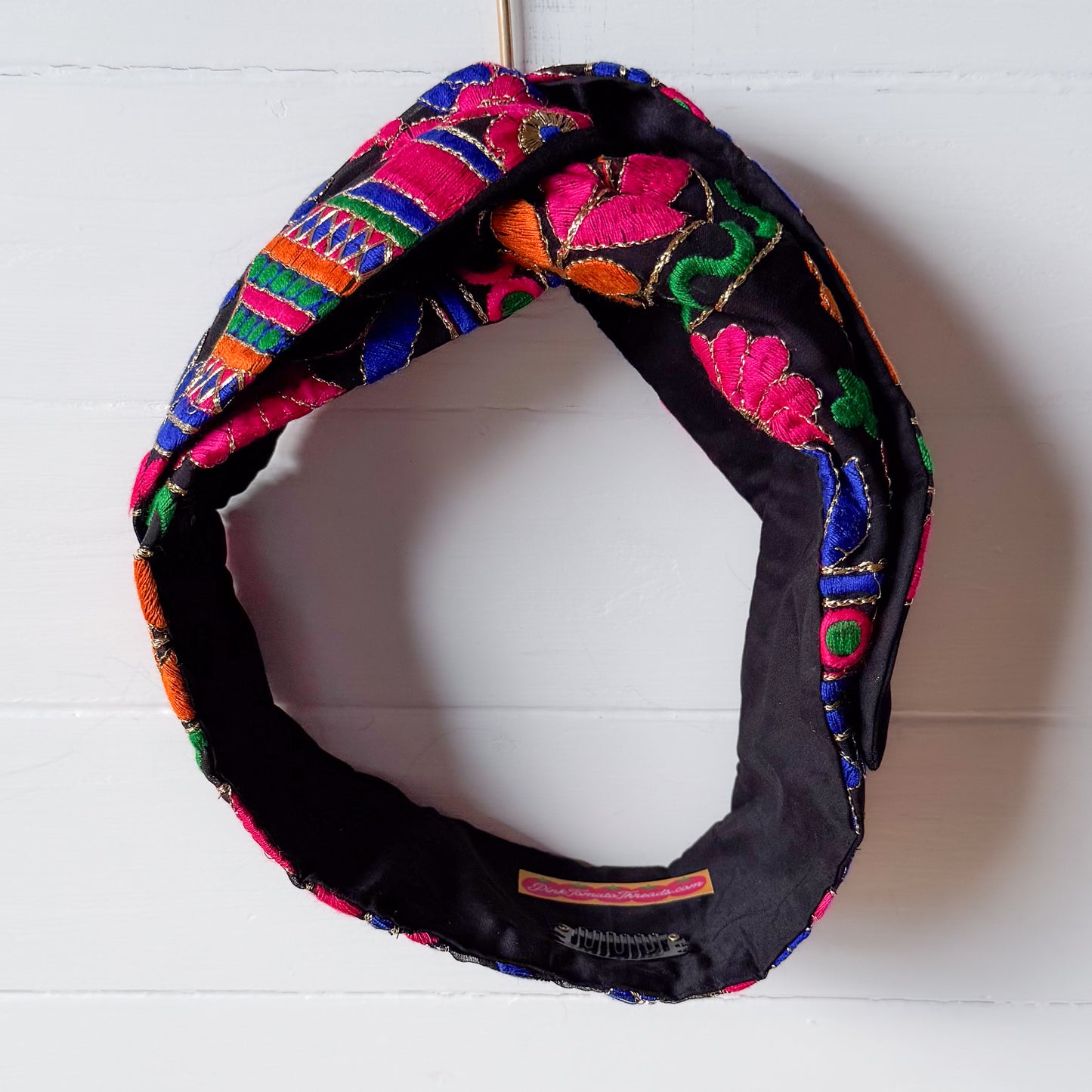 Embroidered Arrangement Petal Headwrap