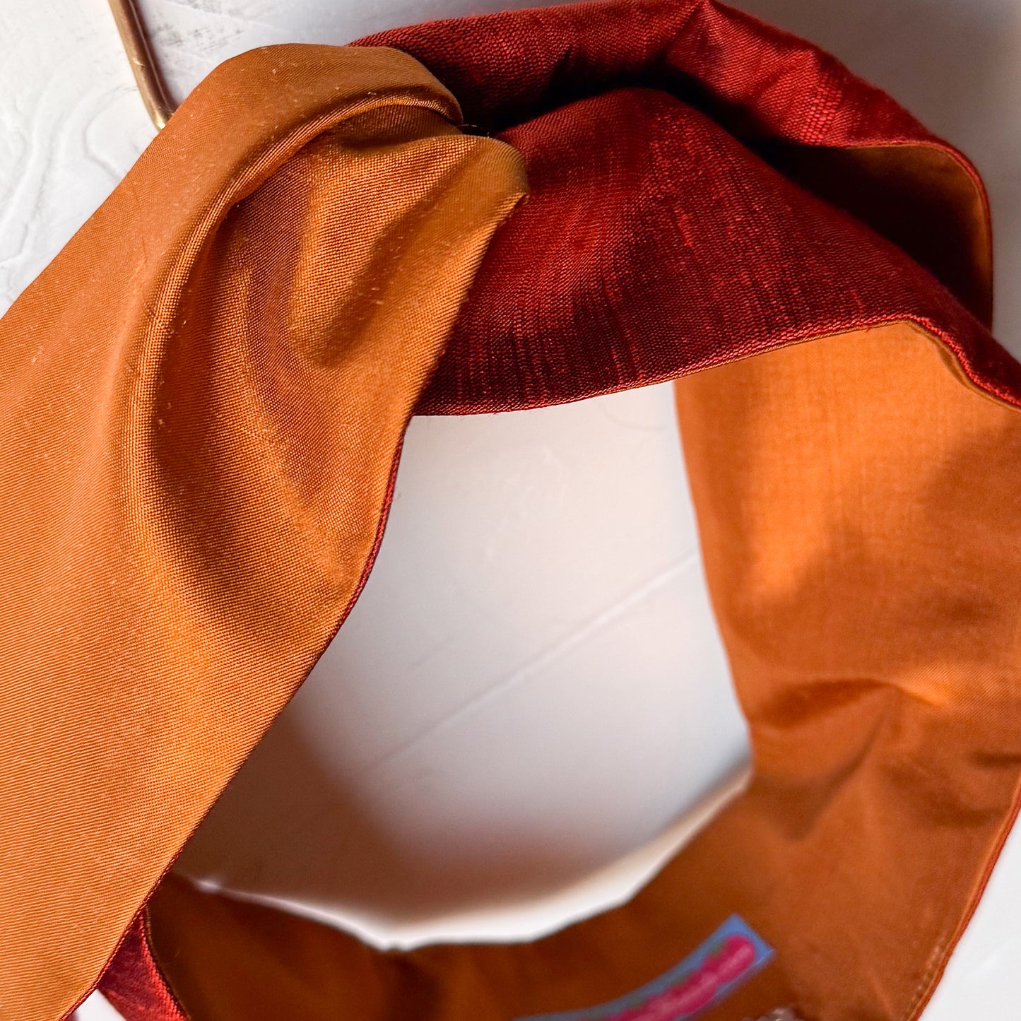 Silk Pumpkin Petal Headwrap