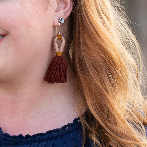 Thai Tassles Burgundy