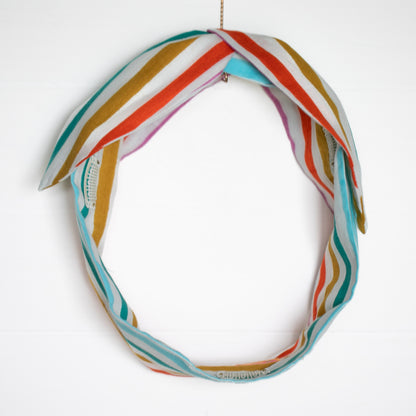 Retro Rainbow Petal Headwrap