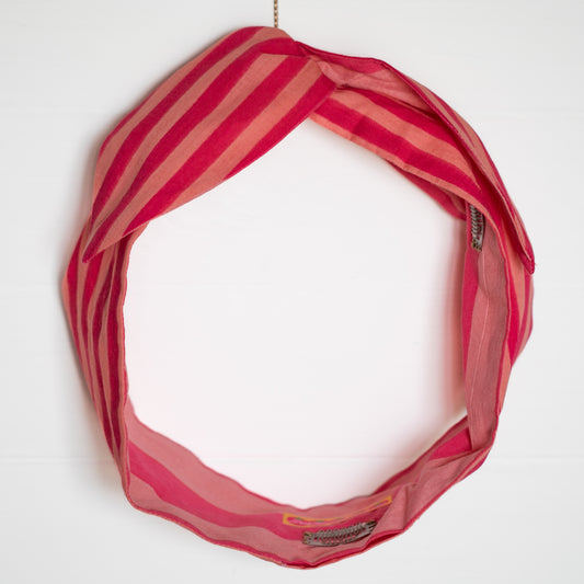 Pink Stripes Petal Headwrap