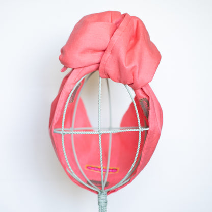 Pink Coral Linen OG Headwrap
