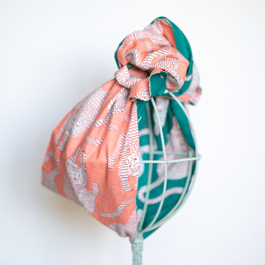 Peachy Green Tigers OG Headwrap