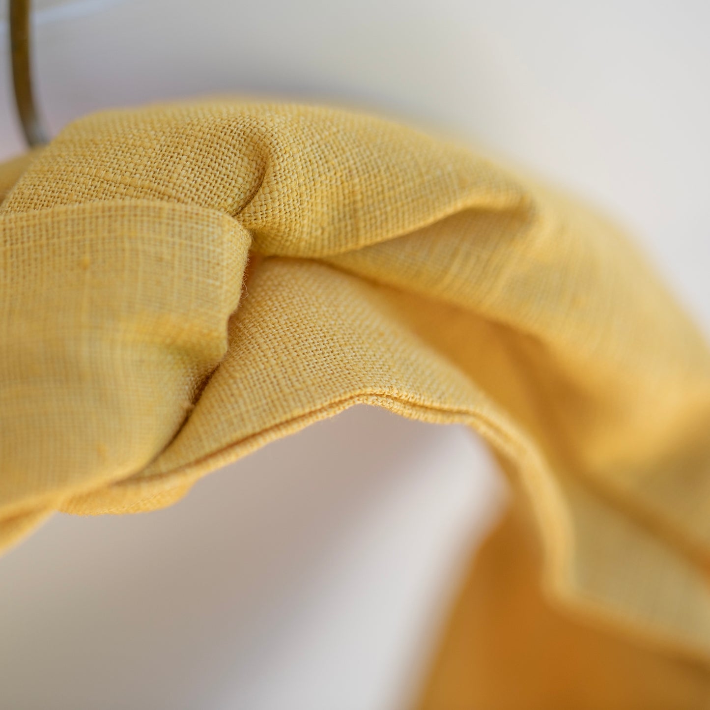 Yellow Linen Petal Headwrap