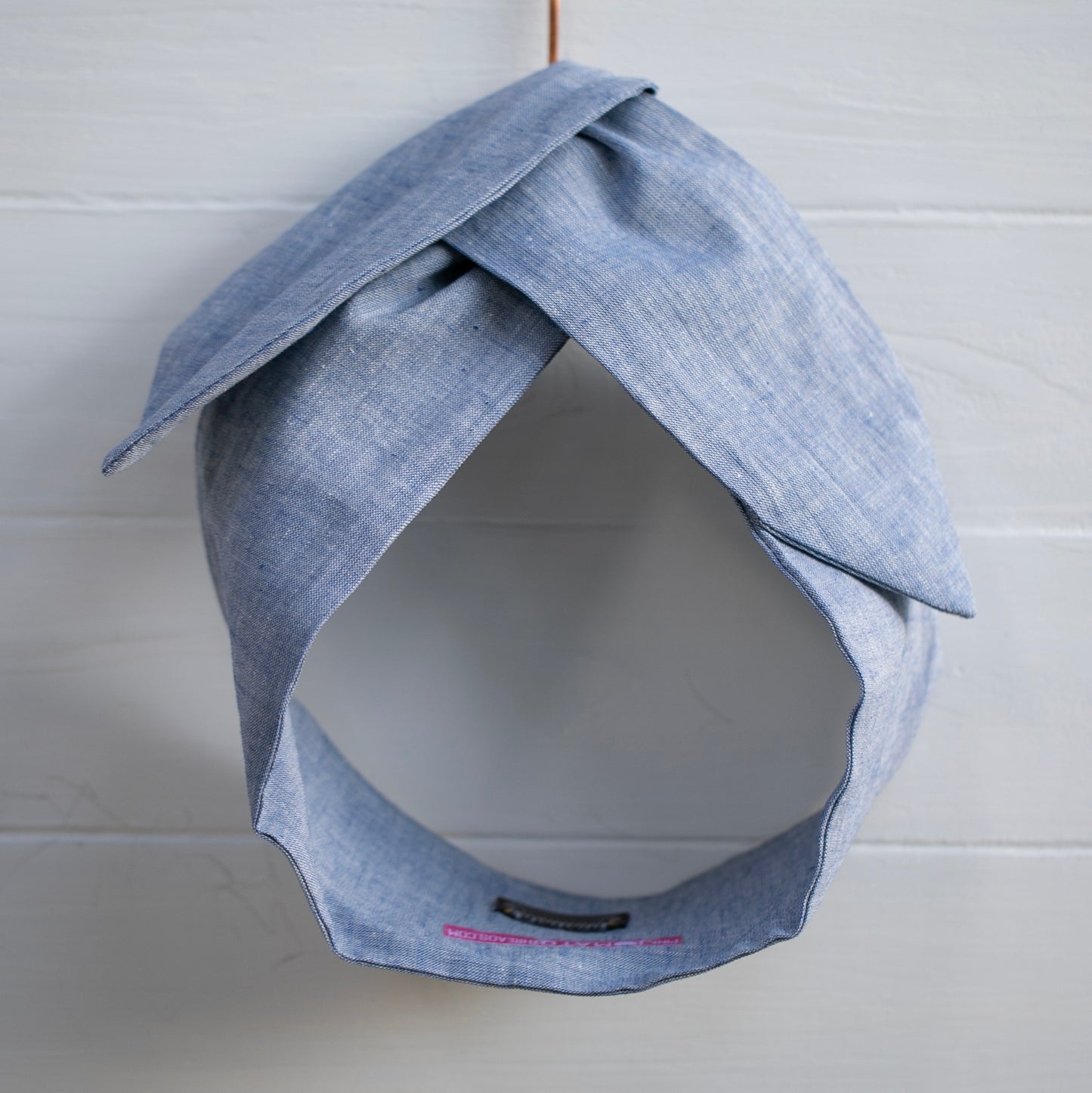 Soft Blue Chambray Petal Headwrap