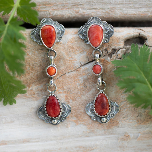 Red Divas Earrings