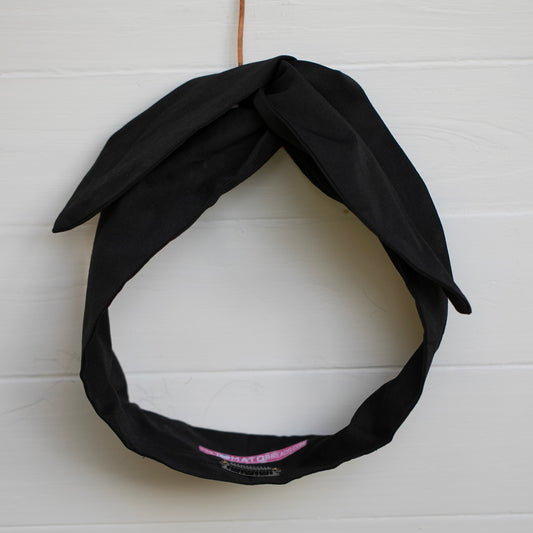 Black Petal Headwrap