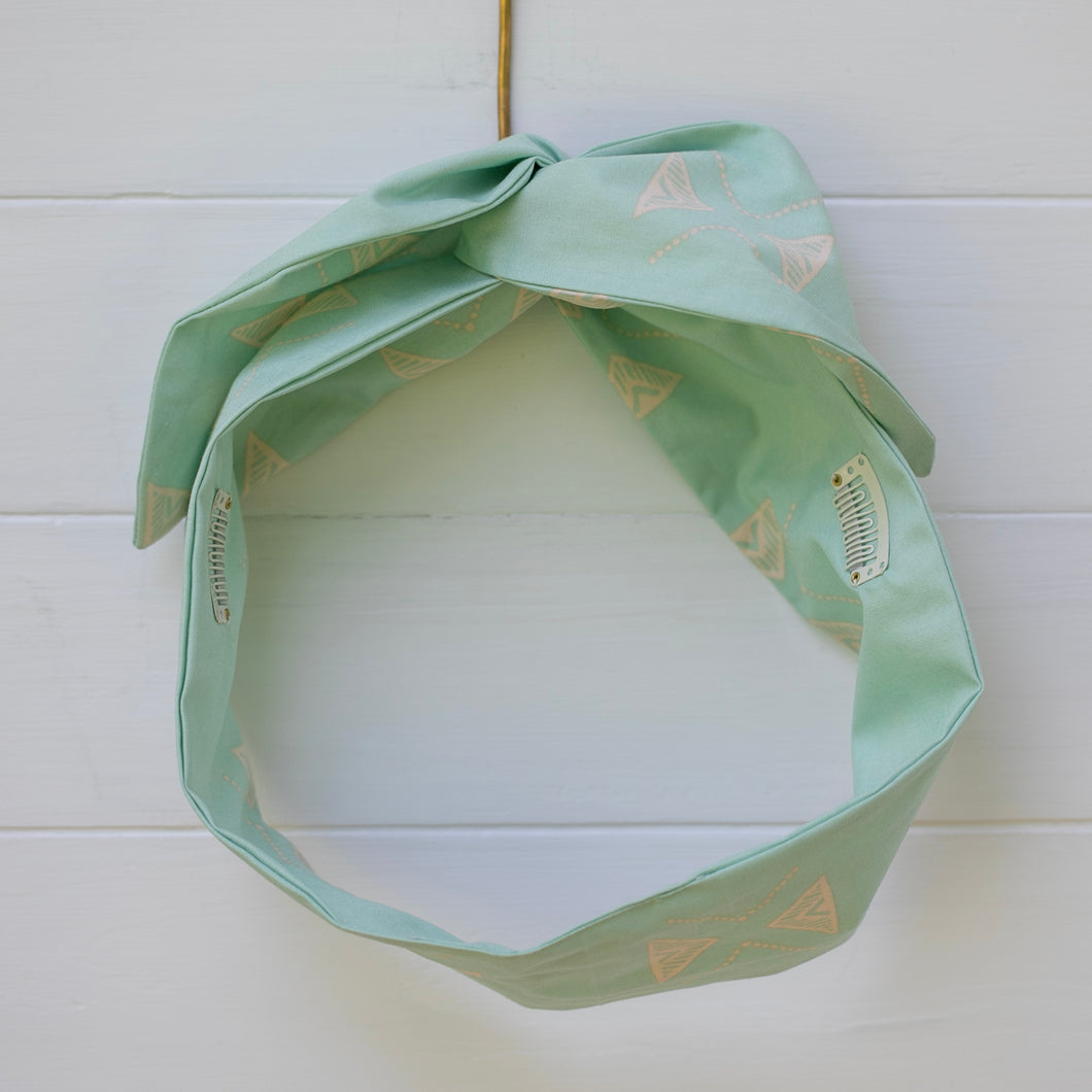 Seafoam Slice CENTERED Petal Headwrap