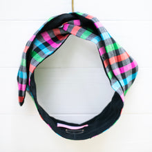 Load image into Gallery viewer, 80&#39;s Gingham Petal Headwrap
