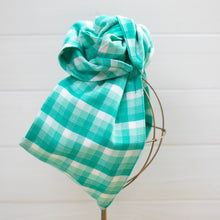Load image into Gallery viewer, Mint Gingham OG Headwrap
