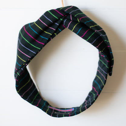 Neon Stripes Petal Headwrap