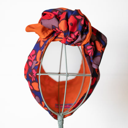 Orange Floral OG Headwrap