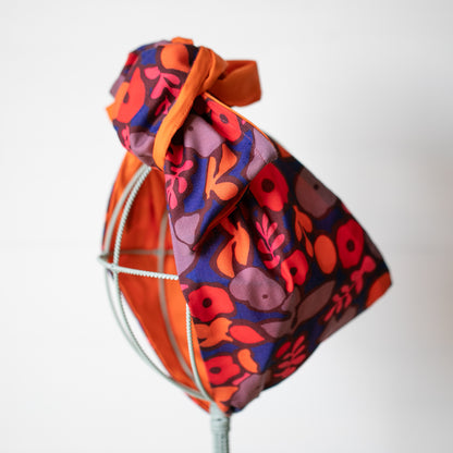 Orange Floral OG Headwrap