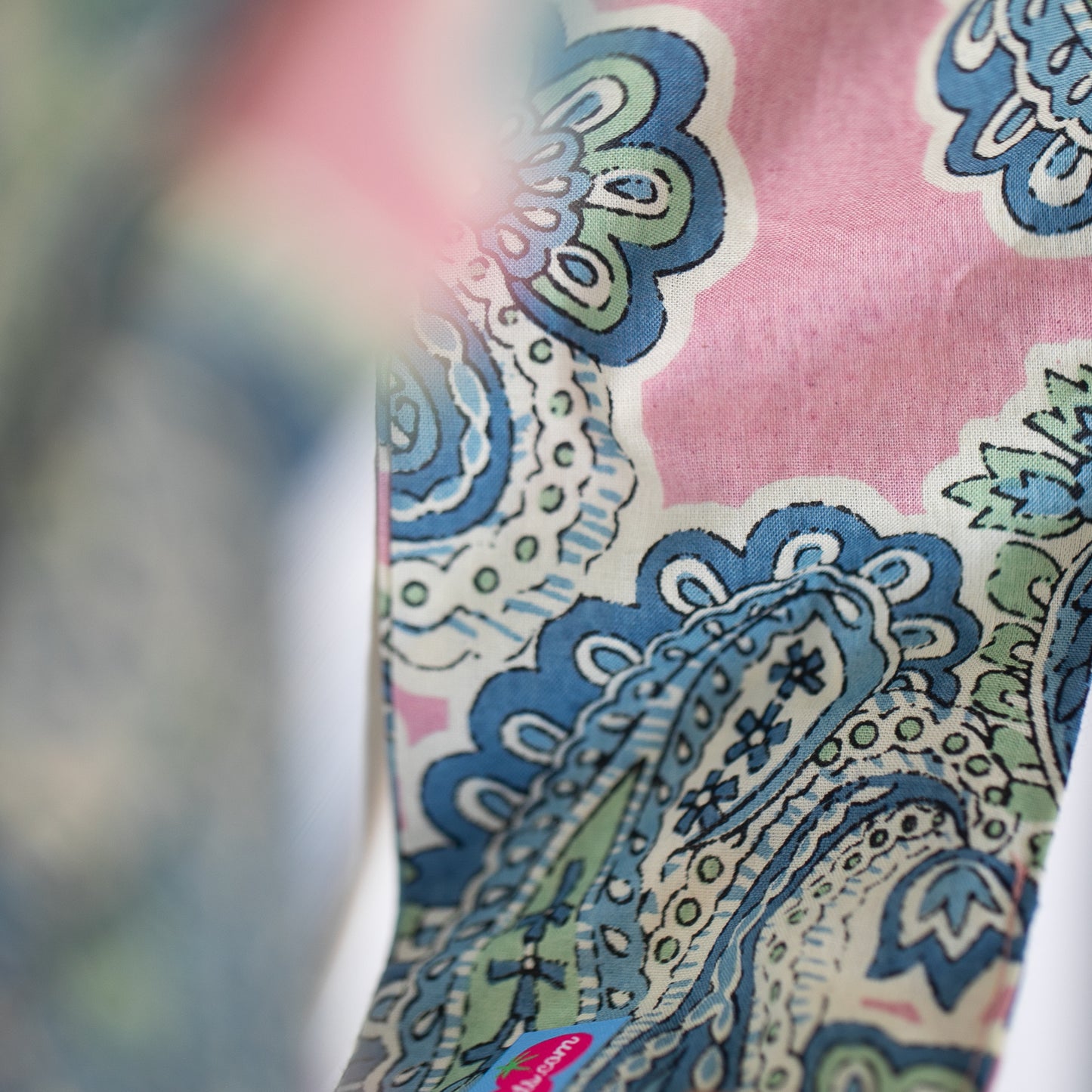 Pink Paisley Petal Headwrap