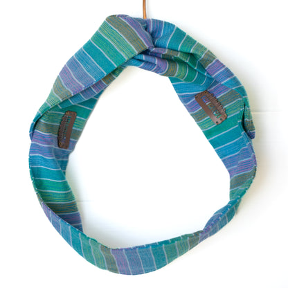 Aqua Hues Petal Headwrap