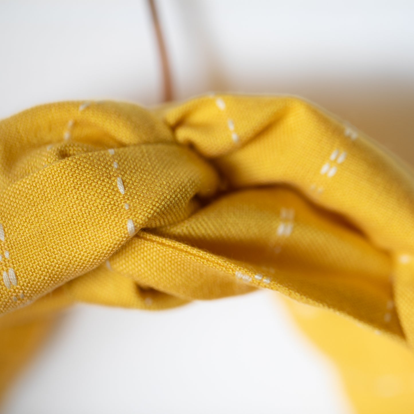 Yellow Weave Petal Headwrap