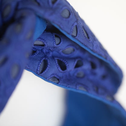 Azure Eyelet Petal Headwrap