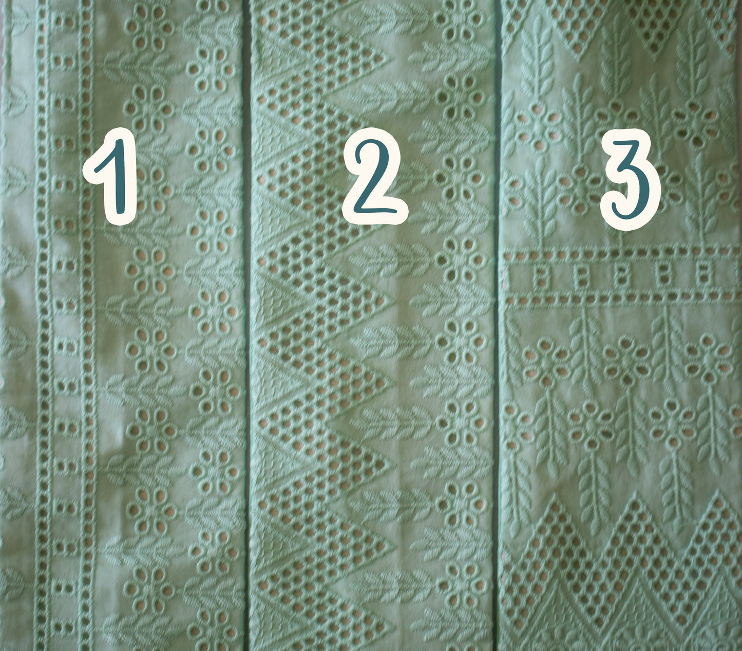 Mint Eyelet Petal Headwrap