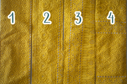 Yellow Eyelet Petal Headwrap
