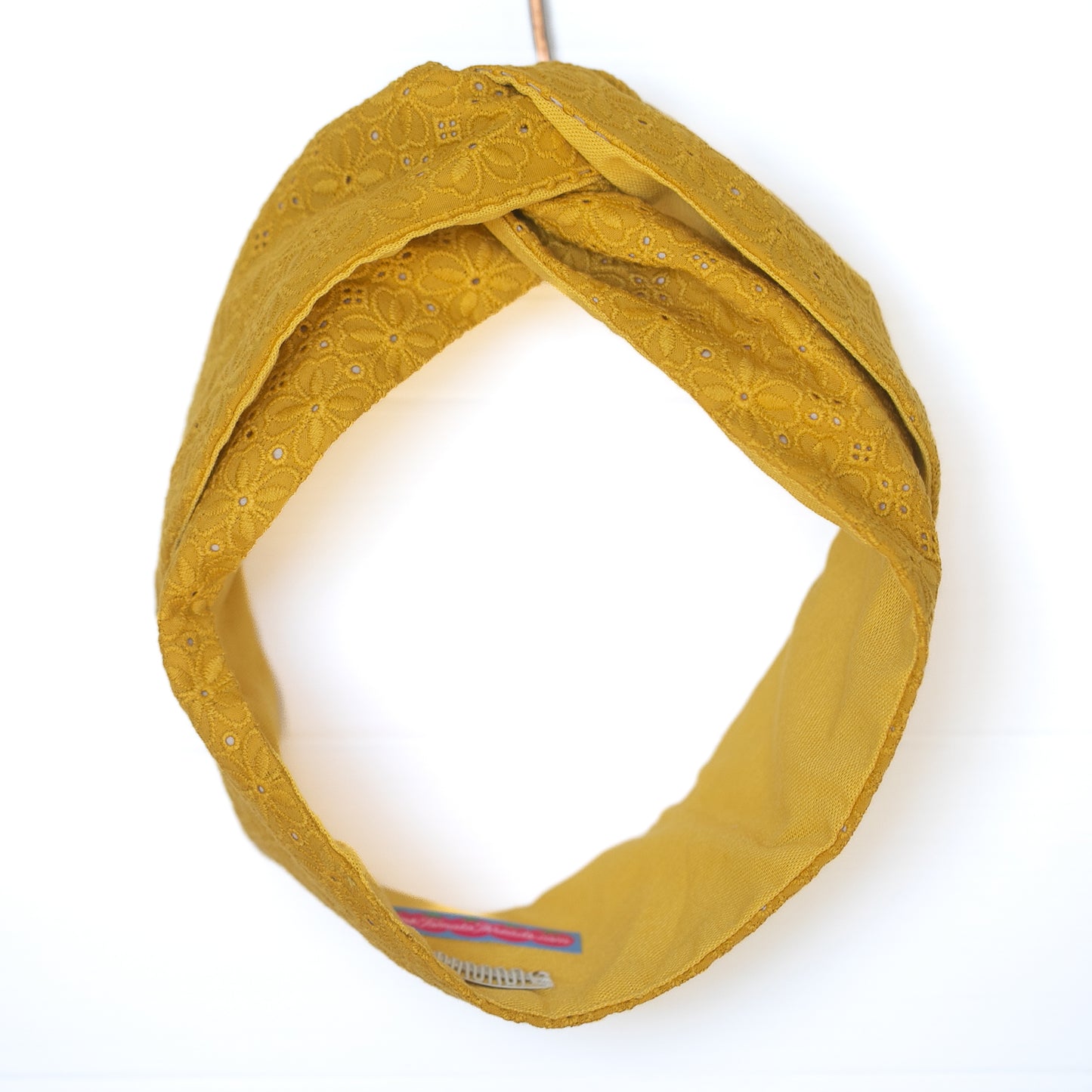 Yellow Eyelet Petal Headwrap