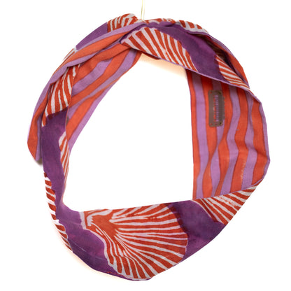 Violet Shells Petal Headwrap