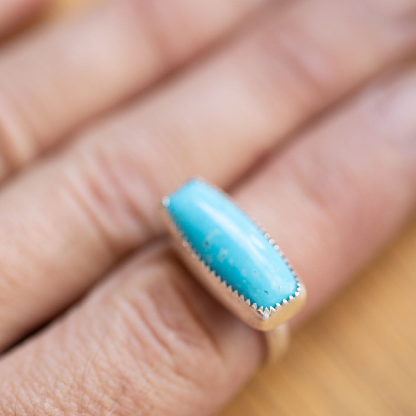 Turquoise Knuckle Ring Sz. 8