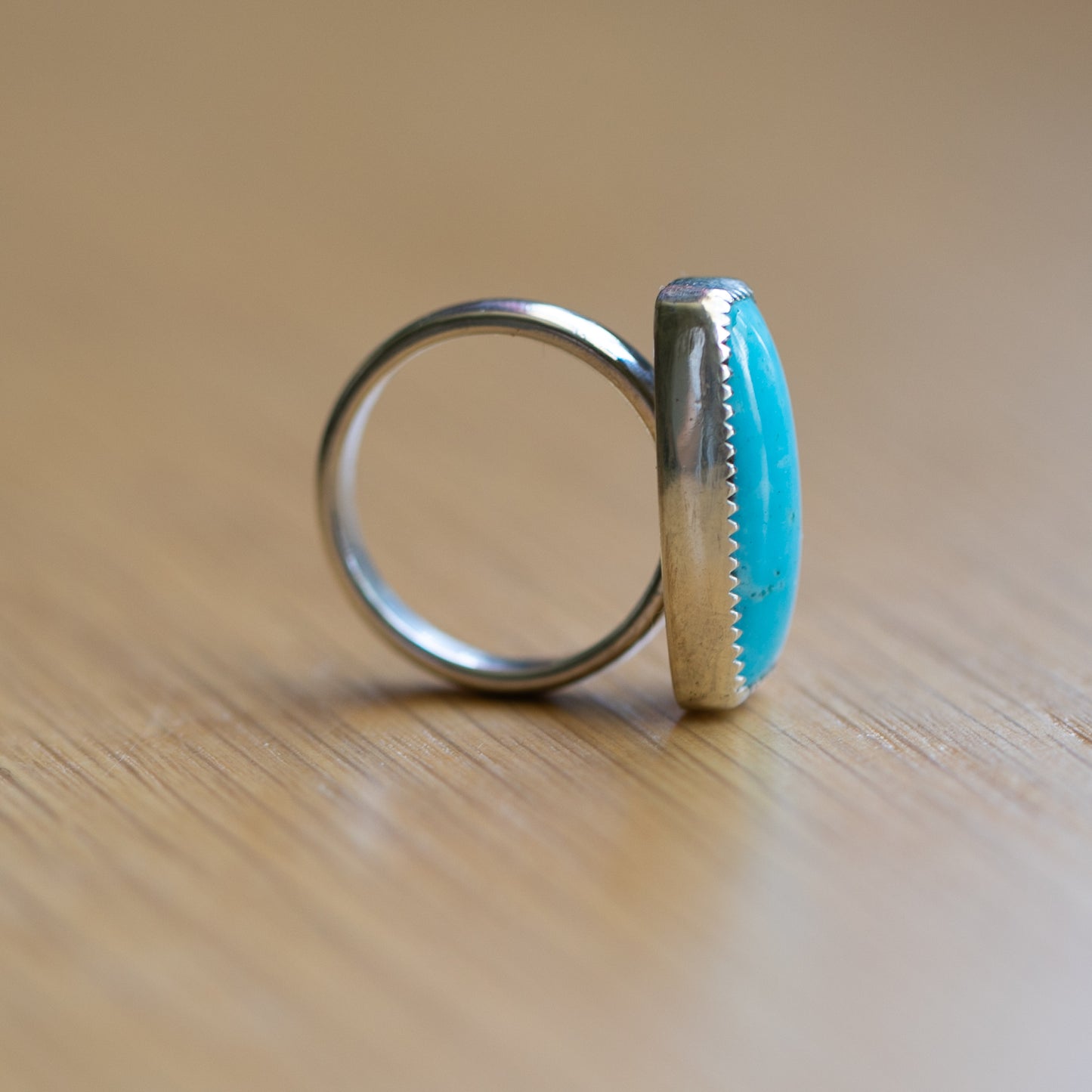 Turquoise Knuckle Ring Sz. 8