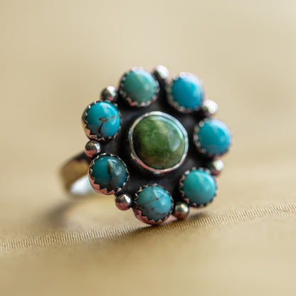 Turquoise Engagement Ring Sz. 7.5