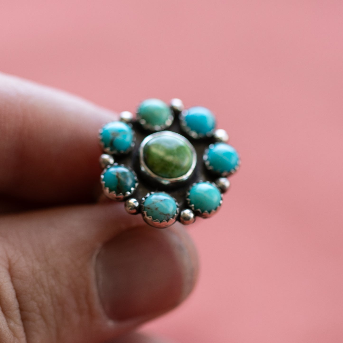 Turquoise Engagement Ring Sz. 7.5