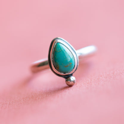 Turquoise Engagement Ring Sz. 8.25