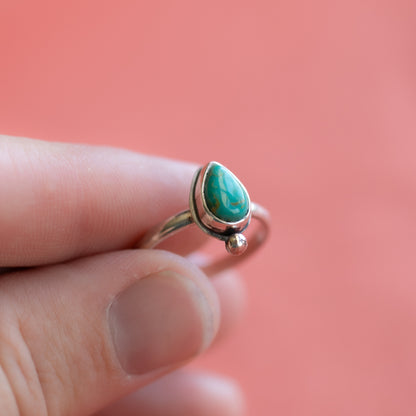 Turquoise Engagement Ring Sz. 8.25