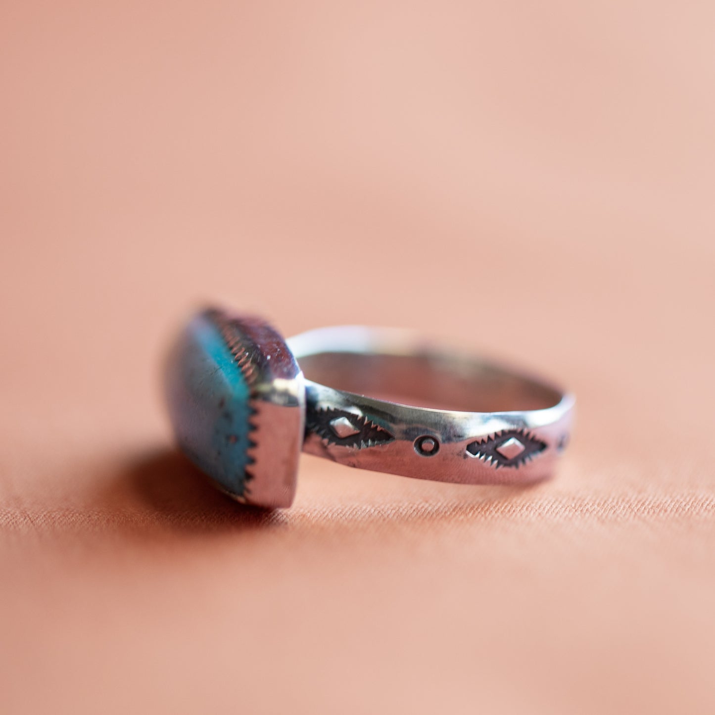 Turquoise Knuckle Ring Sz. 6.5