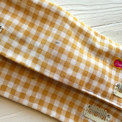 “IMPERFECT” Sunflower gingham Petal Headwrap