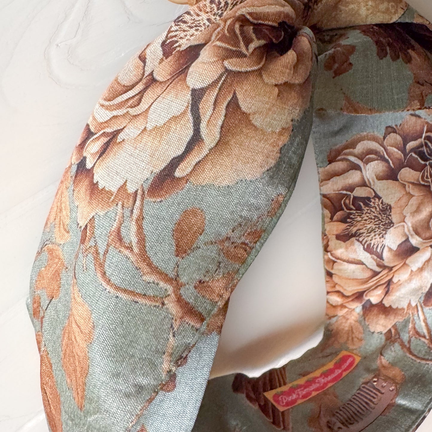 Silk Robin Petal Headwrap