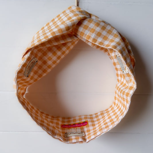 Sunflower Gingham Petal Headwrap