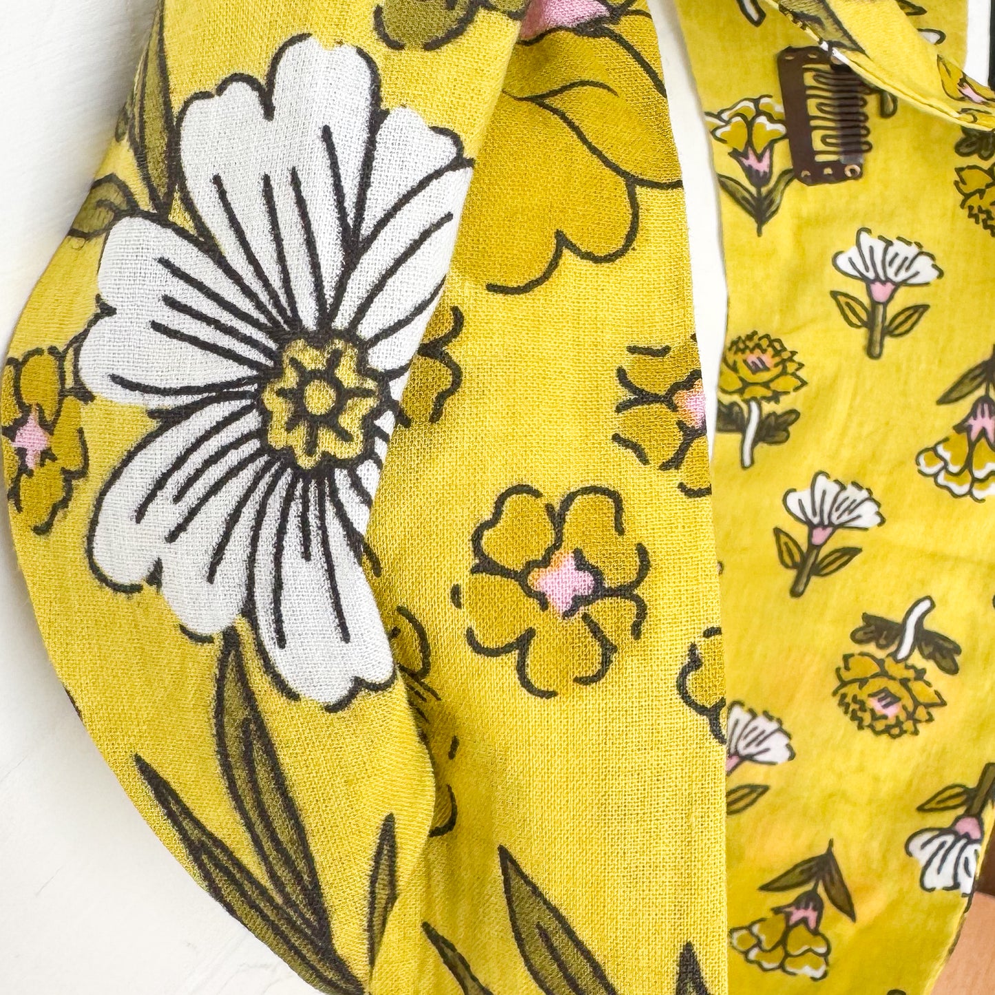 Chartreuse Cosmos Petal Headwrap