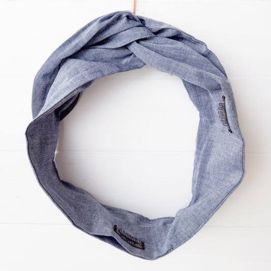 Chambray Petal Headwrap