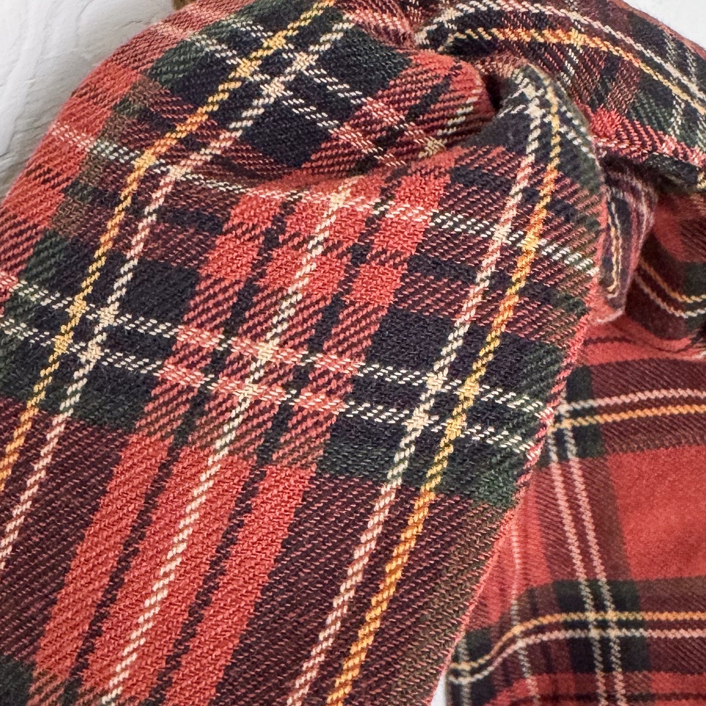 Pumpkin Spice Tartan Petal Headwrap