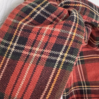 Pumpkin Spice Tartan Petal Headwrap