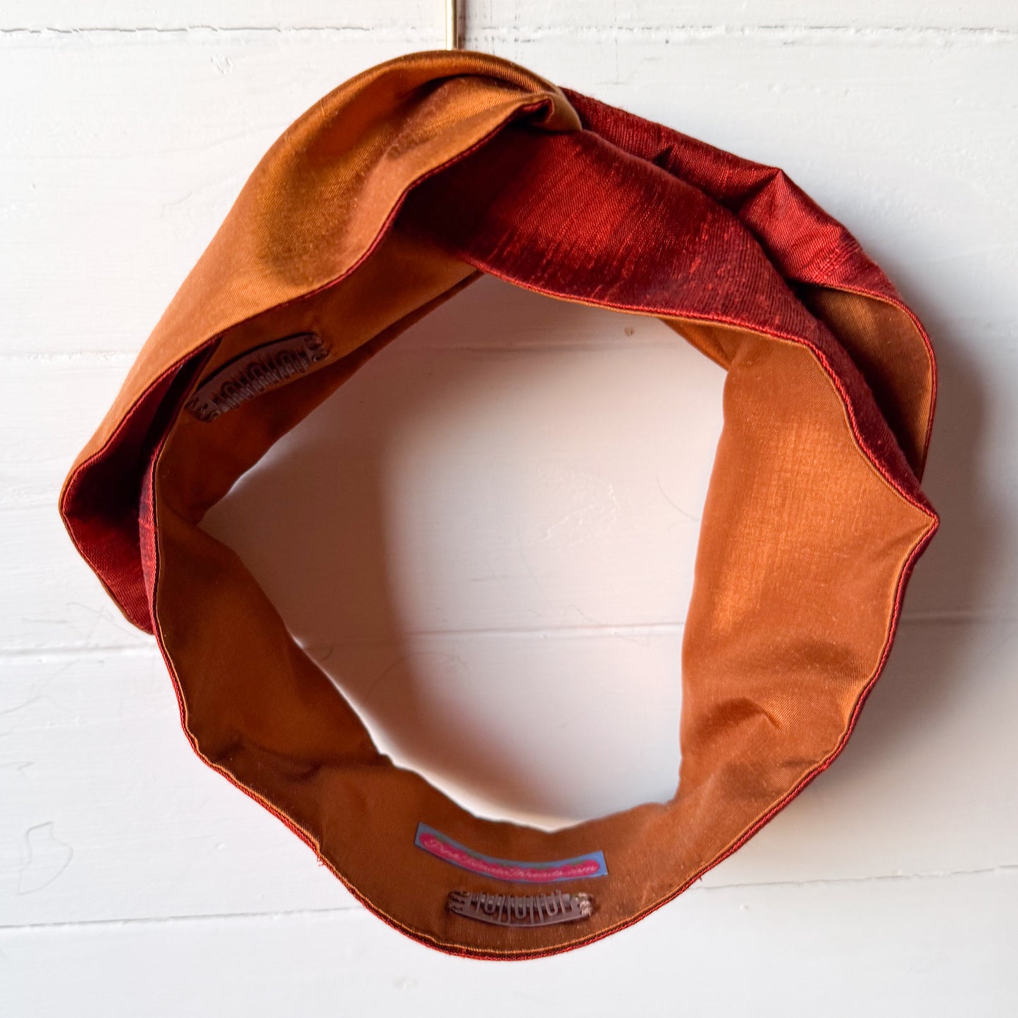 Silk Pumpkin Petal Headwrap