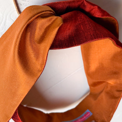 Silk Pumpkin Petal Headwrap