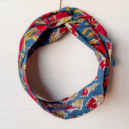 Scarlet Flowers Petal Headwrap