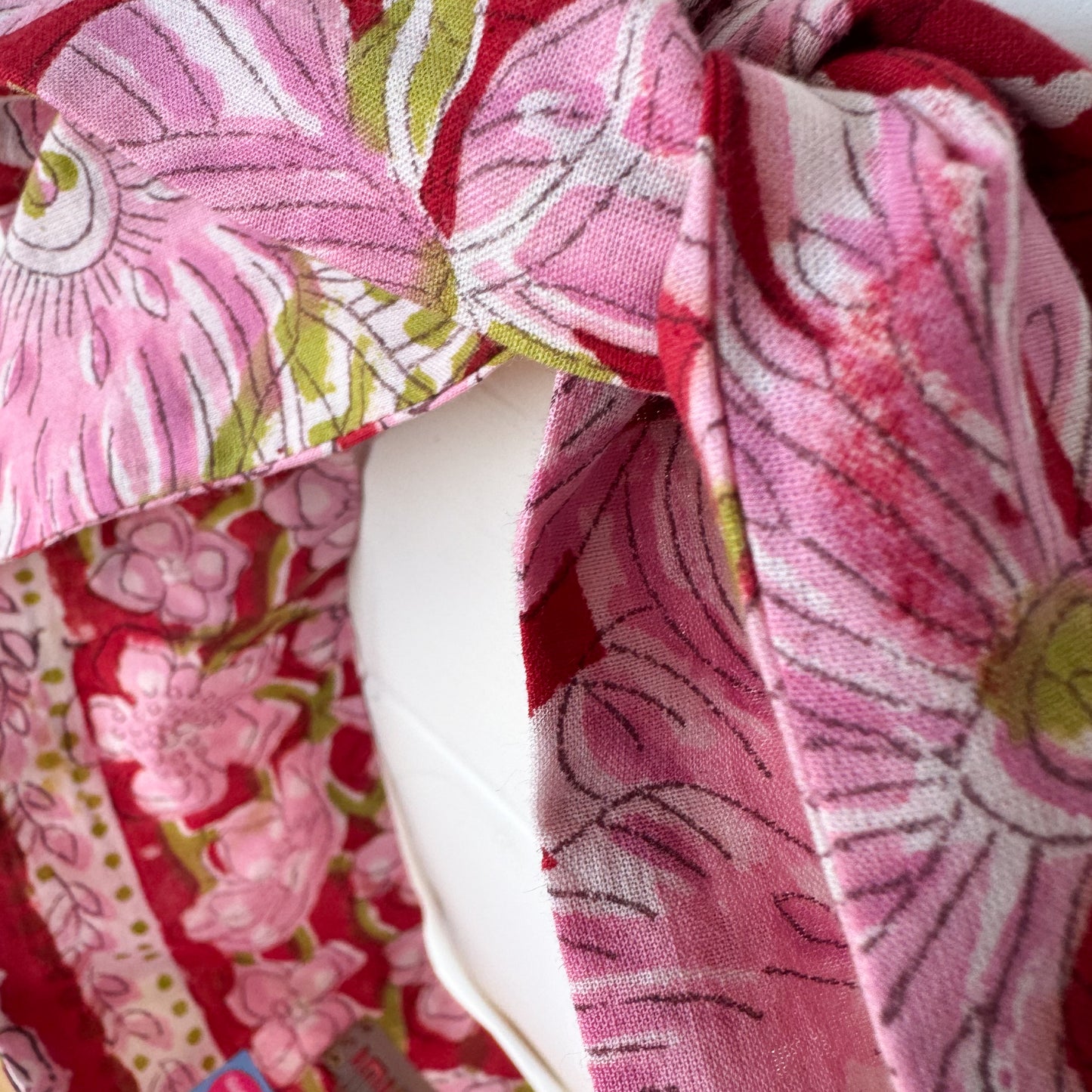 Pink Flowers Petal Headwrap